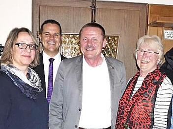Der CSU-Ortsvorstand mit Stefan Reif, Margarete Schüßler, Markus Windisch, Manfred Bäreis, Karola Schaffer und Stefan Martin Foto: Richard Sänger