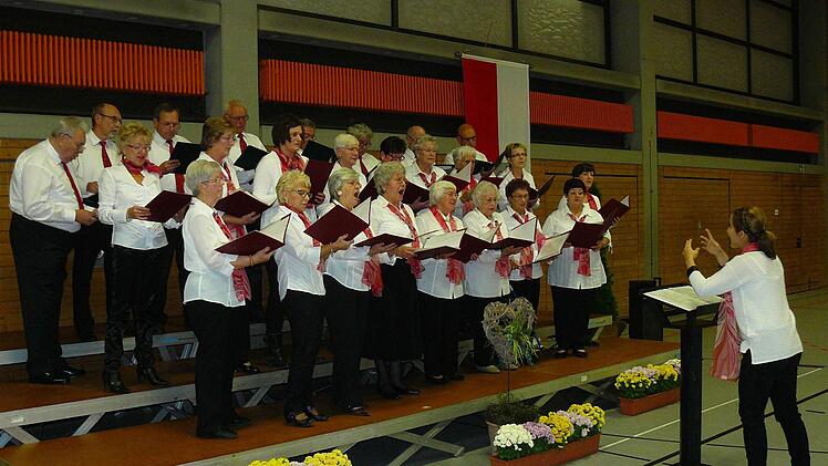 Der gemischte Chor aus Neuenmarkt-Hegnabrunn unter der Leitung von Miriam Stutz. Foto: Klaus-Peter Wulf