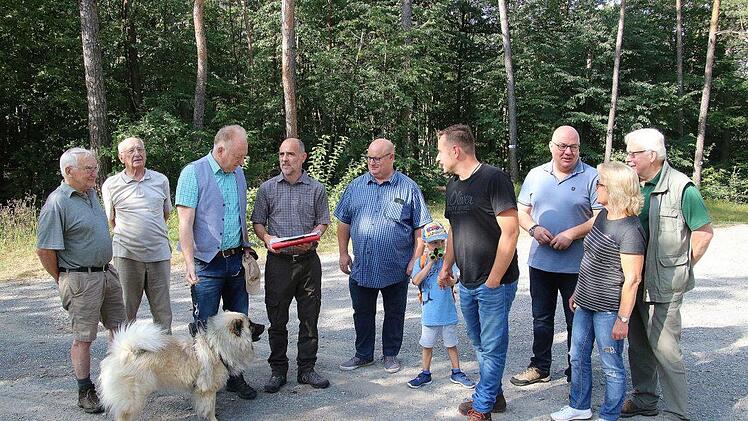 Waldbegang des Stadtrates.Dieter Britz