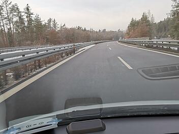 Feucht: Fahrstreifensperrungen auf der A9 in Fahrtrichtung Berlin angekündigt Autobahn, Ausfahrt, Abfahrt, Auffahrt, Anschlussstelle, Sperrung, Winter