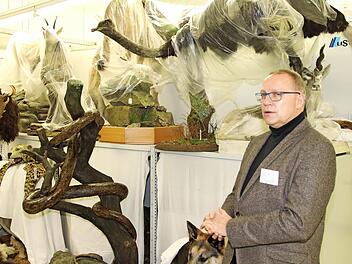 Museumsleiter Carsten Ritzau erlaubte den Besuchern des Naturkundemuseums einen Blick hinter die Kulissen. Foto: Wolfgang Desombre