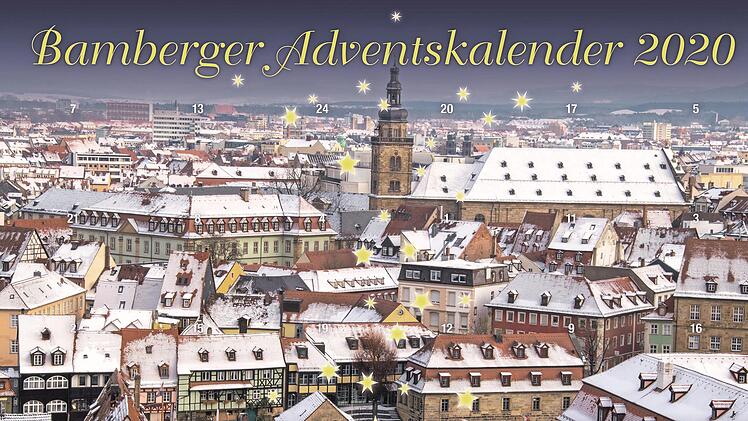 So sieht er aus, der Adventskalender 2020 vom Lions-Club Bamberg-Residenz. Das Motiv stammt von Bernd Deschauer.