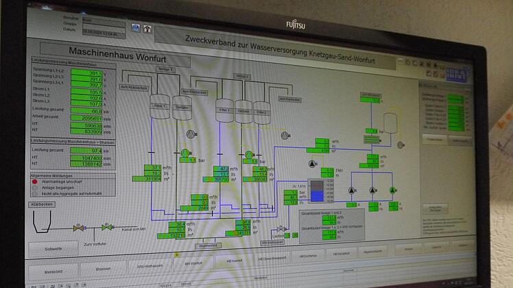 Am Computer im Maschinenhaus läuft alles zusammen. Auch per Fernzugriff via Smartphone oder Tablet kann das System gesteuert werden.