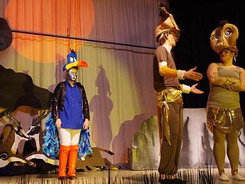 Das Musical "König der Löwen" bildete den fulminanten Abschluss des Büttenabends. Fotos: Heike Schülein