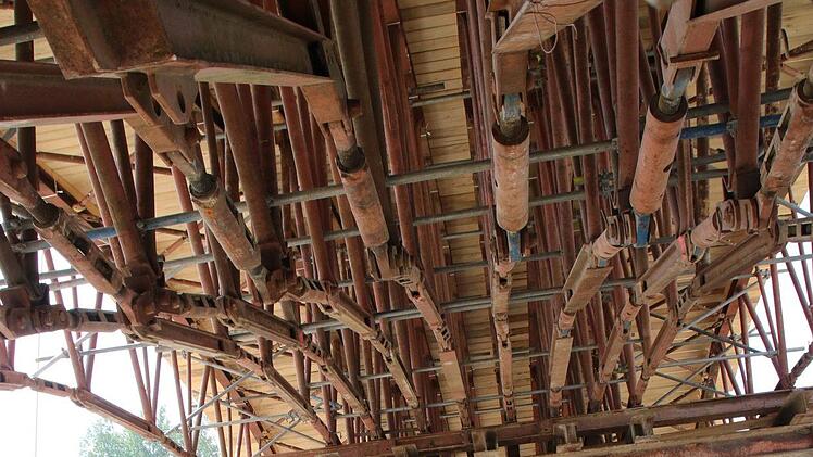 Blick auf die Baustelle bei Untersteinach. Foto: Jürgen Gärtner