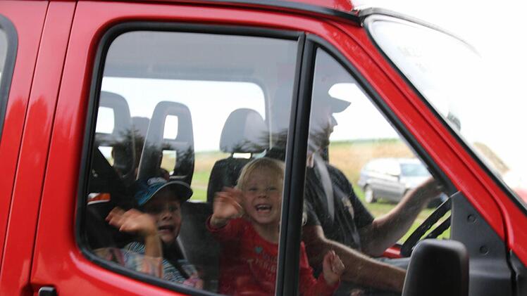 ... war das Highlight für die Kinder, die mitfahren durften.