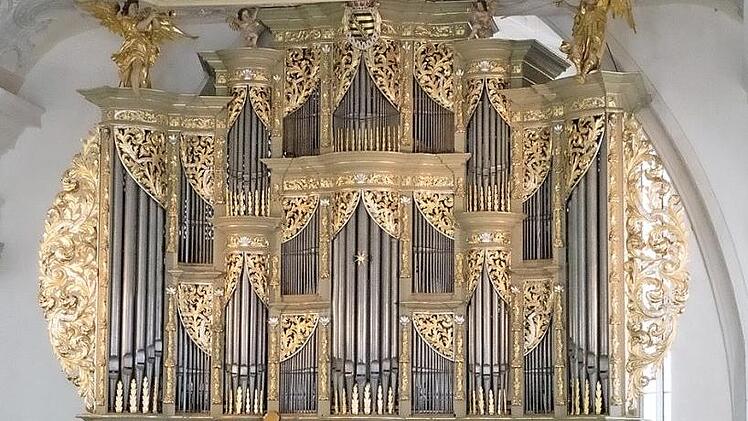 Der imposante Orgelprospekt der Schuke-Orgel in St. Moriz in Coburg wird beim Abschlusskonzert der Meisterschüler erklingen. Foto: Goldbach