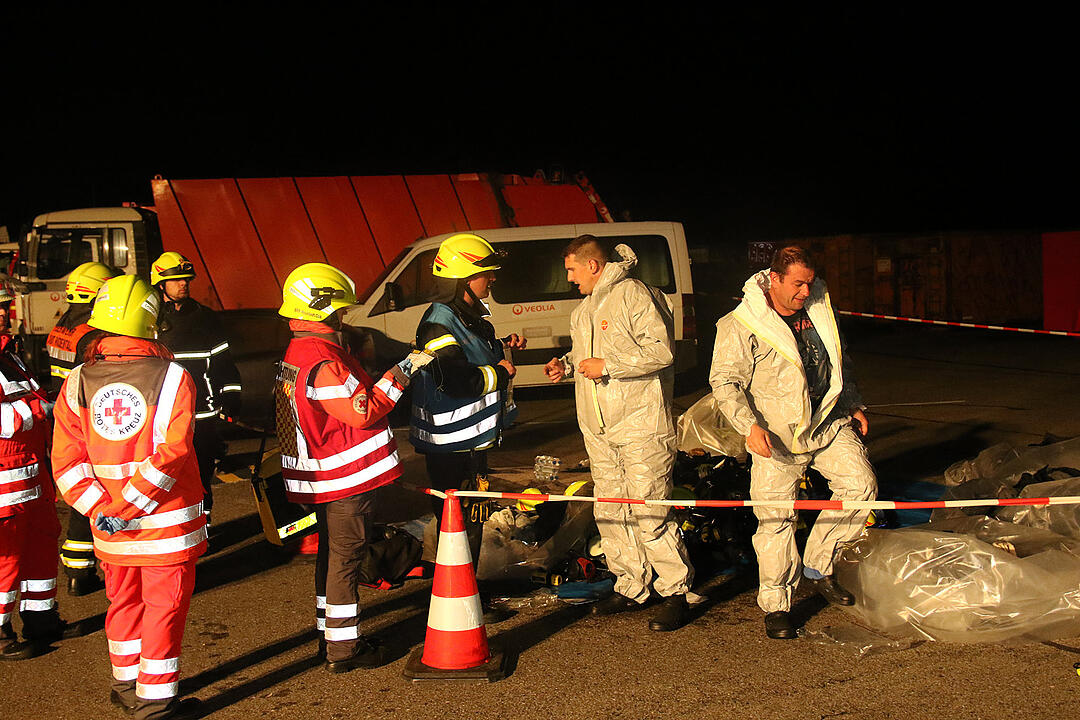 Rödental: Großbrand in Recycling-Betrieb