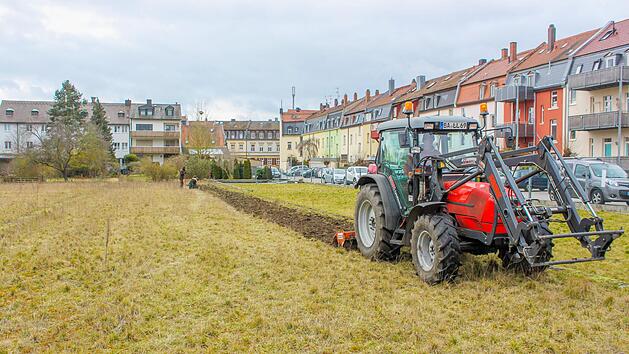 Zwischen Heiliggrabstra&szlig;e und Ludwigstra&szlig;e entsteht der "Nachbarschaftsgarten" in Bamberg.  Foto: Sebastian Martin