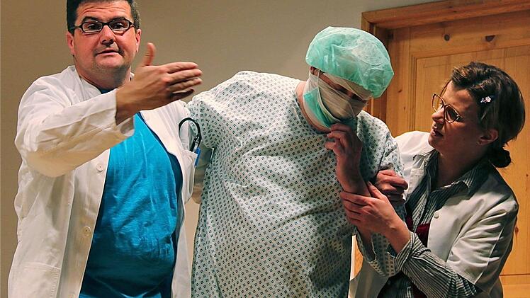 Szene aus "Wenn der Landarzt schläft""  Foto: Gerd Schaar