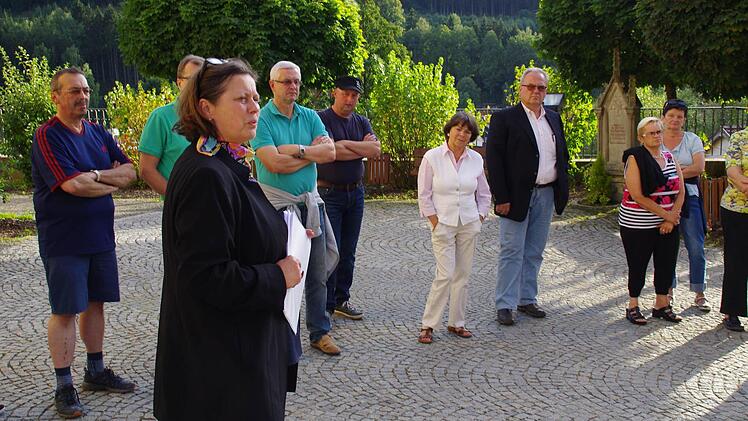 Ortstermin zur Stadtsanierung in Wallenfels. Foto: Marco Meißner
