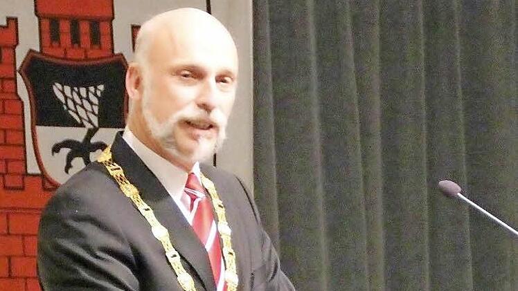 Oberbürgermeister Kay Blankenburg bei der Neujahrsansprache.