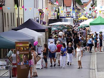 Viele Besucher,, wie zu den Marktfesttagen, werden bei der 1200-Jahr-Feier erwartet.  Foto: Winfried Ehling