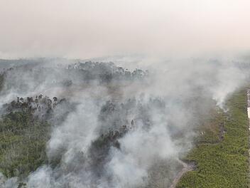 Waldbr&auml;nde in Indonesien