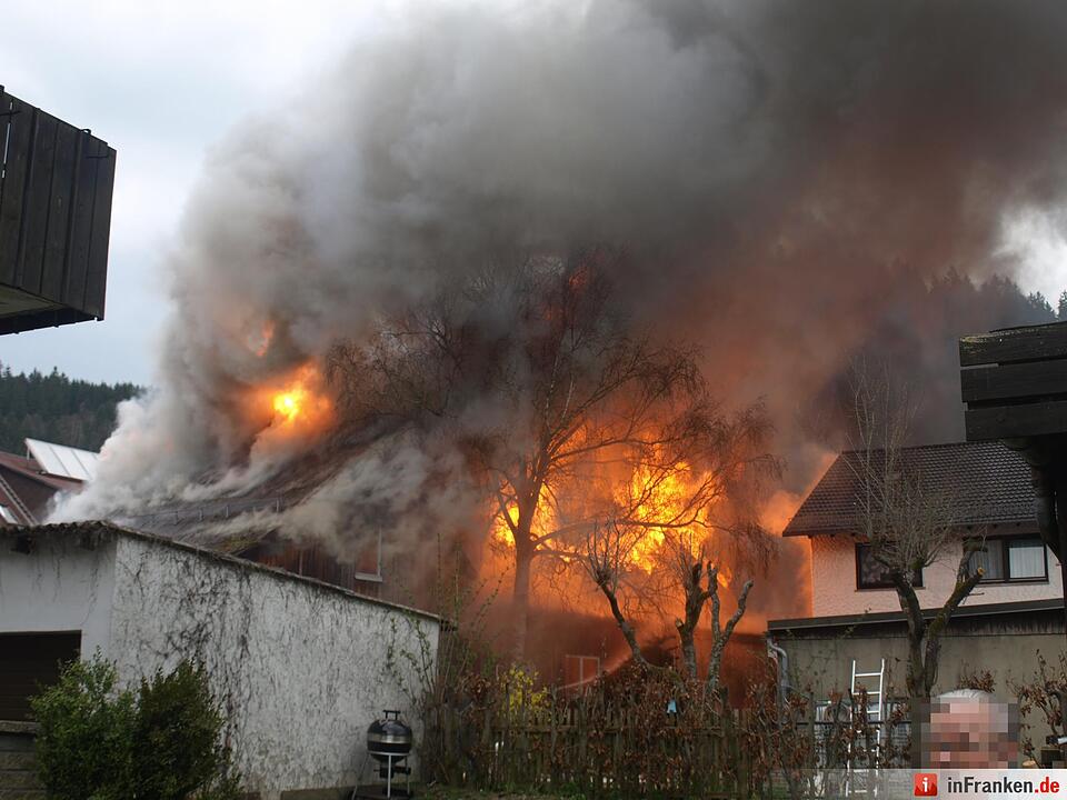 Brand in Steinwiesen