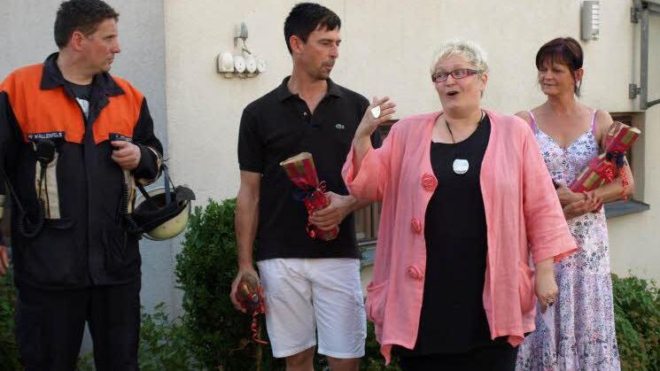 Die Geschäftsführerin der Caritas, Cornelia Thron, ist voll des Lobes für die Rettungskräfte.