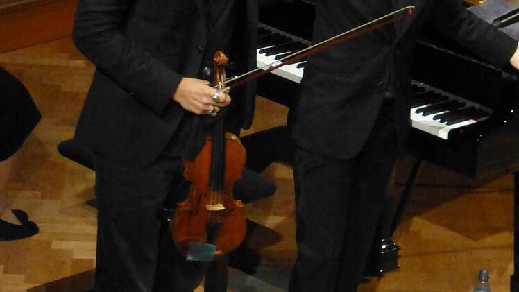 Davifd Garrett und Julien Quentin im Großen Saal. Foto: Ahnert