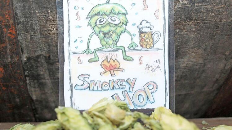 Die neue Rauchbiersorte "Smokey Hop"