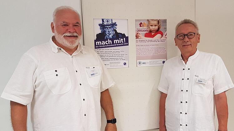 Wolfgang Mehrer und Werner Przibilla vom Kinderschutzbund