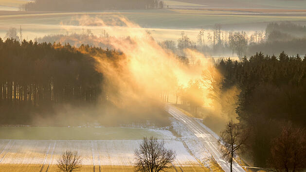 Sonniges Winterwetter in Franken - aber nur zum Beginn in die neue Woche