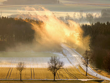 Sonniges Winterwetter in Franken - aber nur zum Beginn in die neue Woche