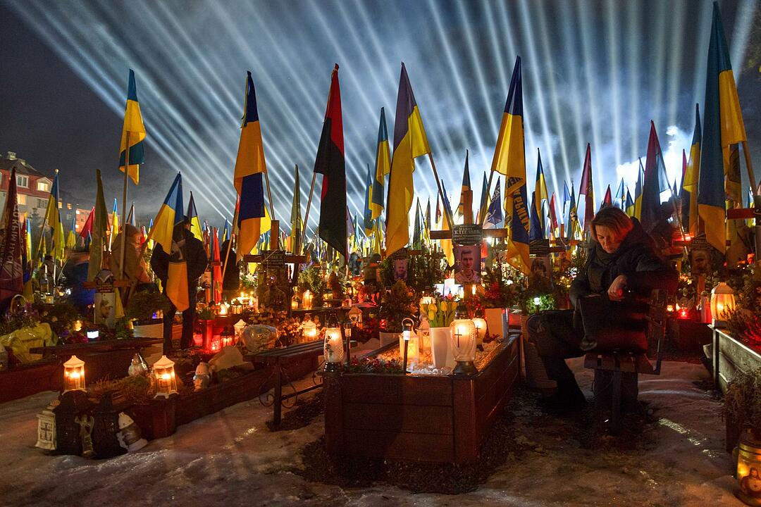 Ukraine-Krieg - Vor dem vierten Jahrestag in Lwiw