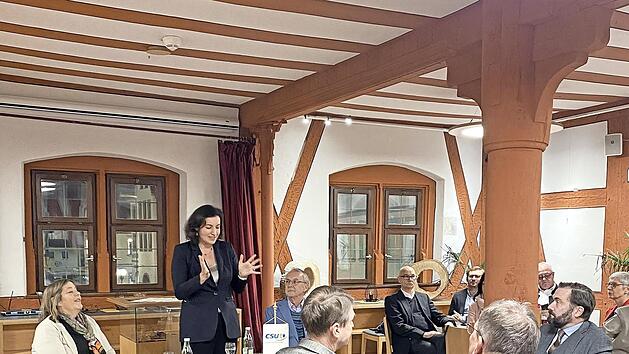 Beim Dreik&ouml;nigstreffen der CSU-Ortsverb&auml;nde Bad Kissingens war MdB Dorothee B&auml;r zu Gast.