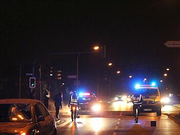 Berliner Ring in Bamberg ein tragischer Verkehrsunfall, Symbolfoto, nacht