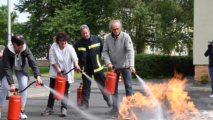Die AWO Mitarbeiter bei der Arbeit.