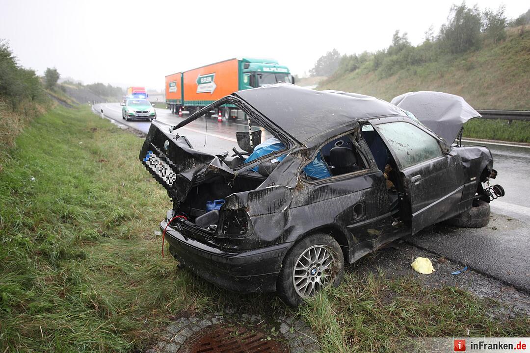 Schwerer Unfall auf A93 bei Höchstädt