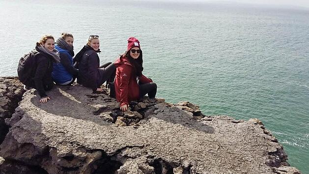 Die Aussicht an den Cliffs of Moher begeisterte die jungen Leute. Fotos: privat