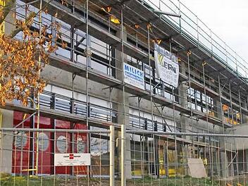 Die Sanierung der Kreisbibliothek soll bis zum Sommer abgeschlossen sein.  Foto: Marco Meißner