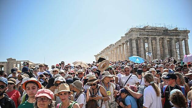 Touristenmassen in Griechenland