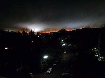 Nur etwa 15 Minuten war den Angaben Lemuths zufolge diese Lichterscheinung am Dienstagmorgen zu sehen. Foto: Carolin Lemuth