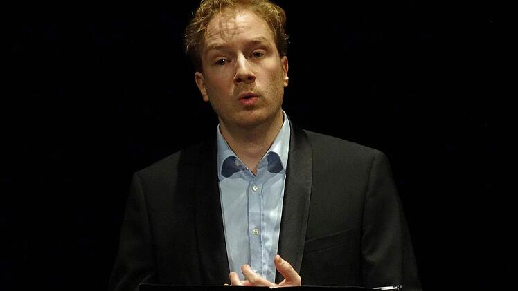 Der Tenor David Zimmer und Claudio Rizzi am Flügel gestalteten einen Liederabend im Theater in der Reithalle.