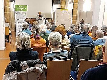 Klaus-Dieter Preis bei seinem Vortrag.