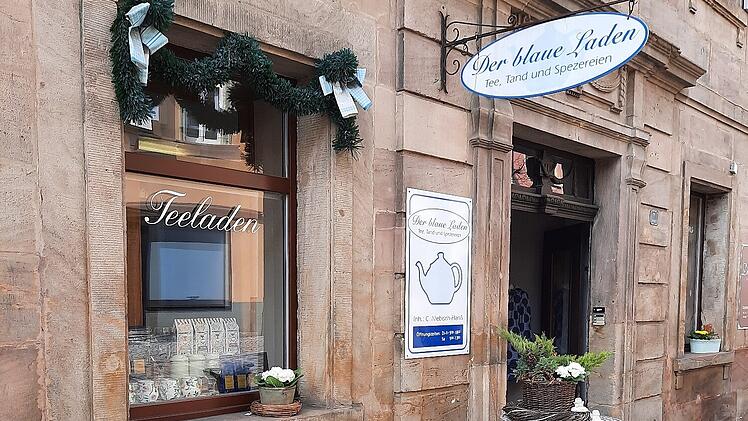 Der blaue Laden Tee Gesch&auml;ft in Kulmbach