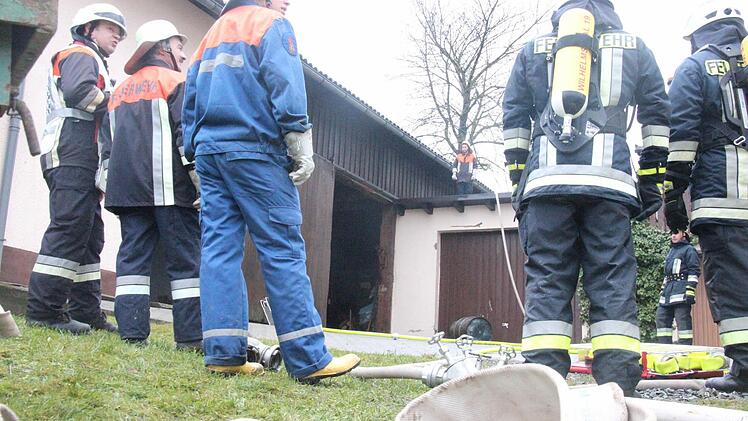 Brandeinsatz in Lahm. Foto: Marco Meißner