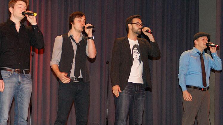 Klassisch und modern, romantisch und frech: Ihr musikalisches Können präsentierten Bernhard Bisping, Mario Pfister, Benedikt Isenrath und Wolfgang Schömig.  Foto: Sabine Weinbeer