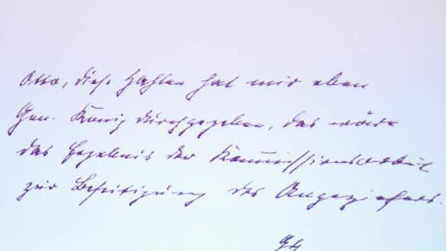 Ein handgeschriebener Eintrag, der unter die Haut geht: "Otto, diese Zahlen hat mir eben der Genosse K&ouml;nig durchgegeben, das w&auml;re das Ergebnis der Kommissionsarbeit zur Beseitigung des Ungeziefers". Fotos: Simon Albrecht