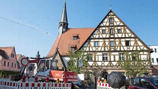 Seit der Skelettfunde herrscht Baustopp am Katharinenspital, Foto: Barbara Herbst