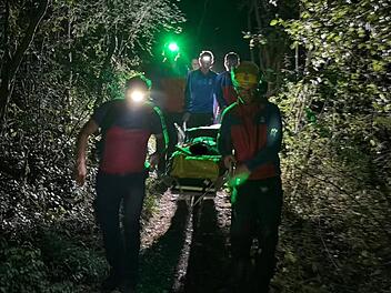 Suche bei Neustadt a. d. Saale: Bergwacht findet hilflose Person im Wald