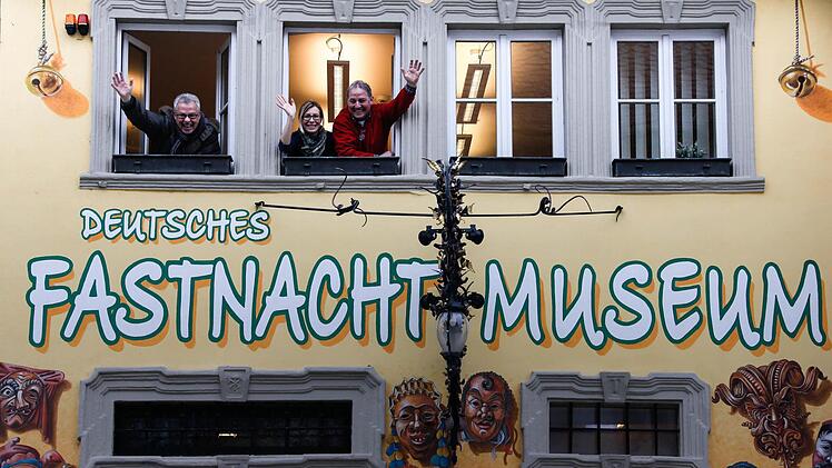 Närrische Grüße aus dem ersten Stock des Museums Foto: Matthias Hoch