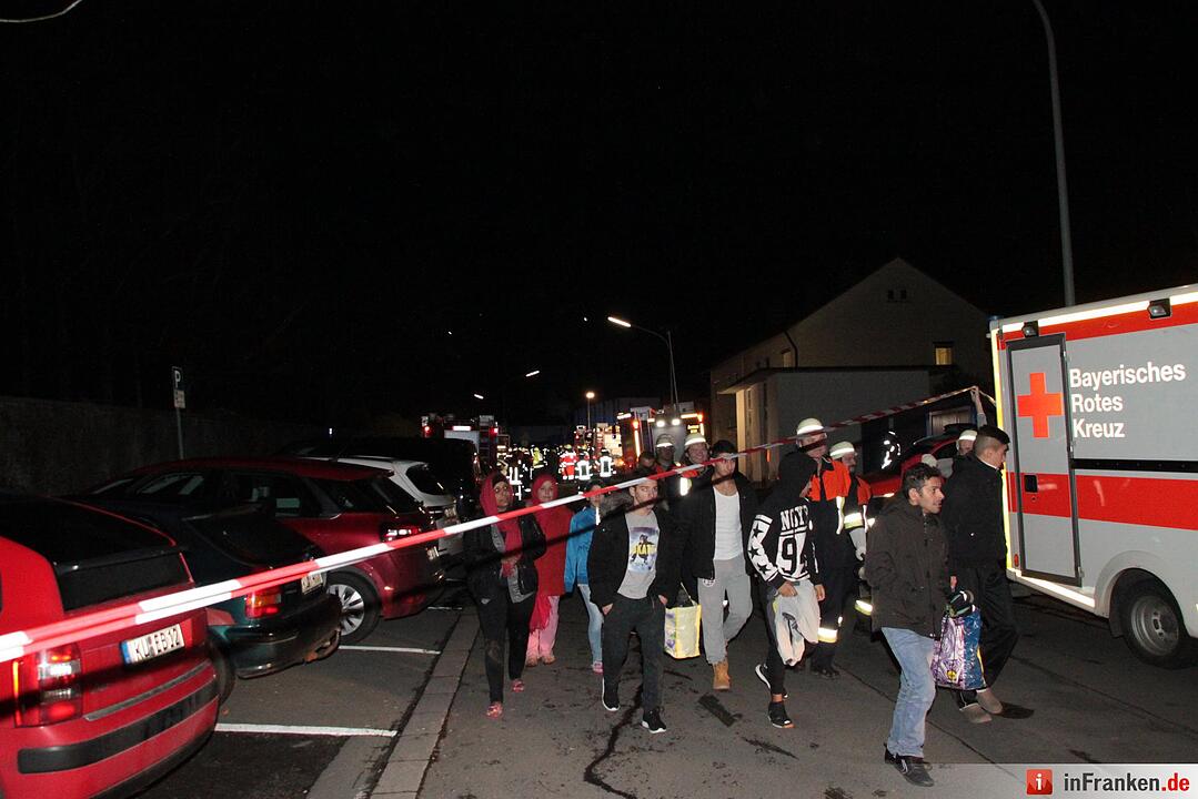 Brand im Asylheim Kulmbach: Großeinsatz