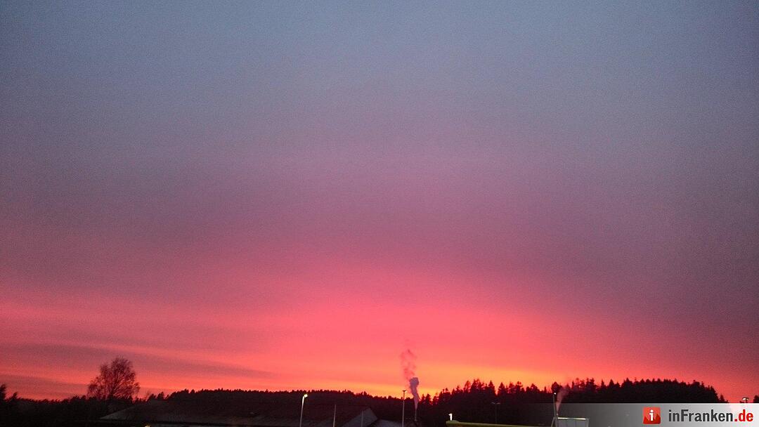 Leserbilder: Sonnenuntergang in Franken