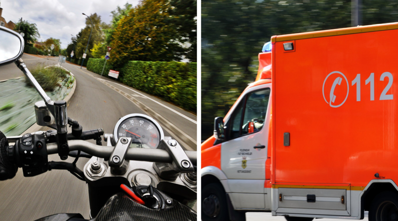Wendeman&ouml;ver endet mit Verletzungen - Motorradfahrer (57) kollidiert mit Lkw