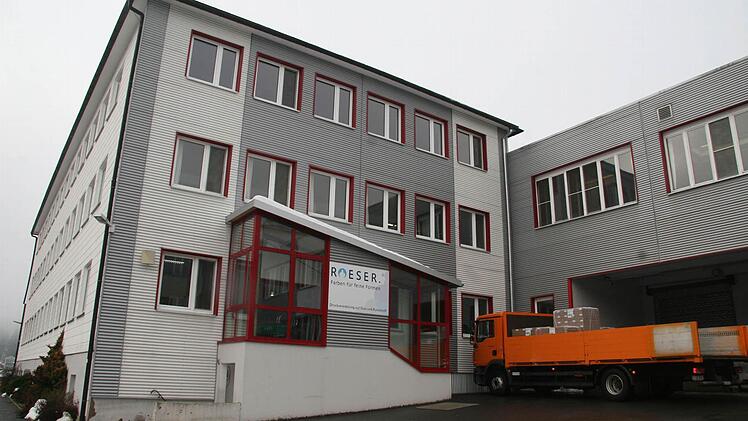 Das Betriebsgebäude der Firma Roeser