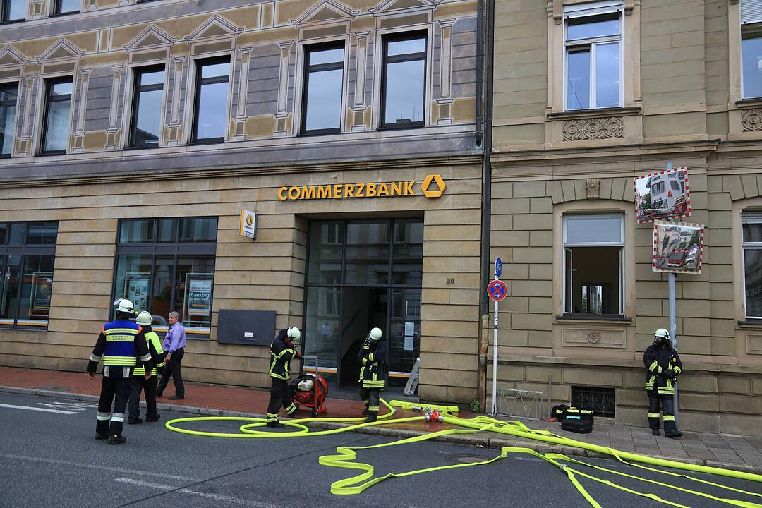 Bamberg: Feuer in der Innenstadt - Brand in Bankfiliale