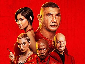 Killer's Game In "The Killer's Game" übernimmt Dave Bautista (oben rechts) eine Haudrauf-Rolle mit romantischem Anstrich.
