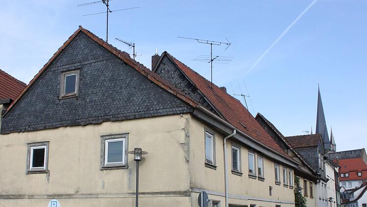 Die Häuser am Eingang zur Kirchgasse heute